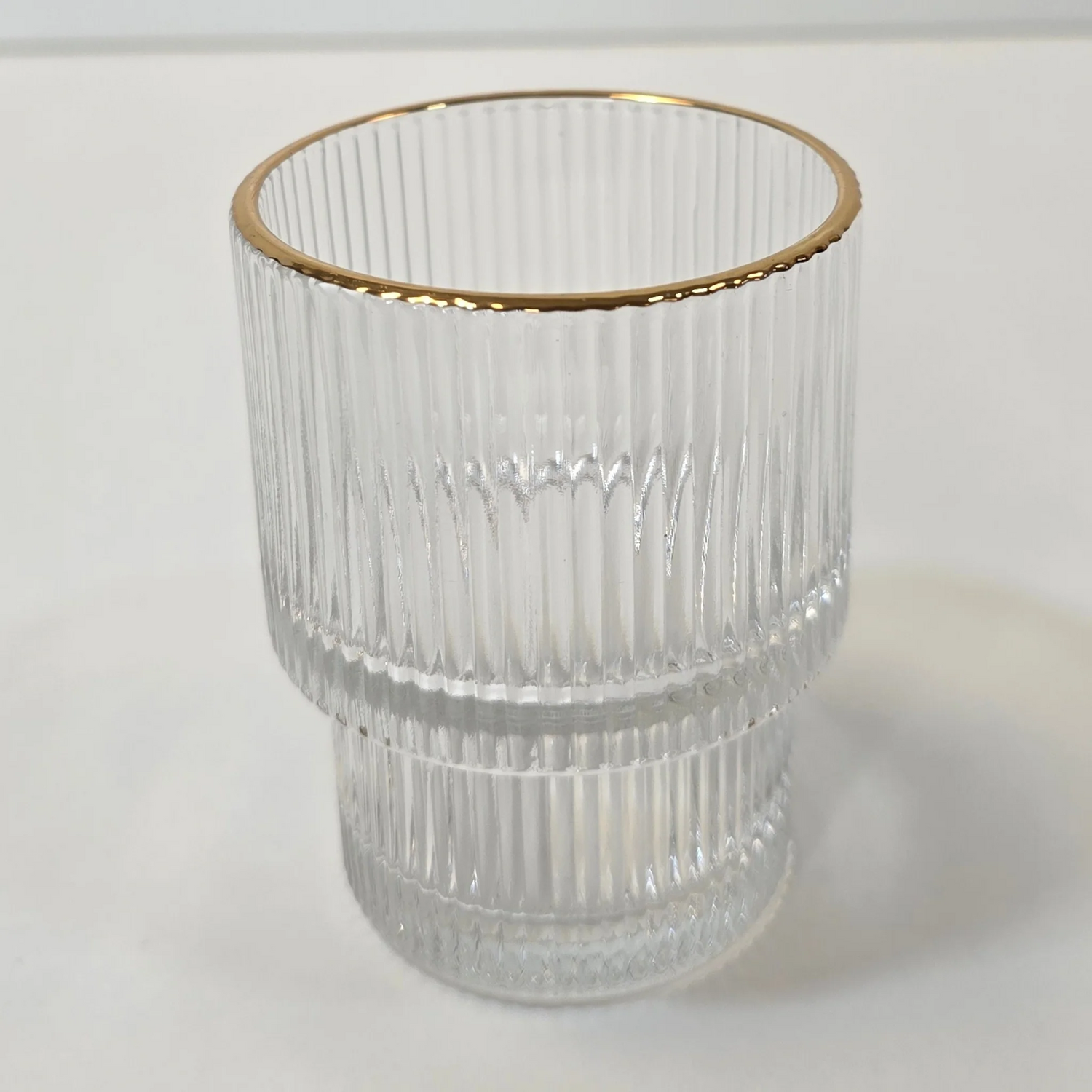 Lot de 6 petit Verres Lines - Liseré Doré - Happymuzdeco
