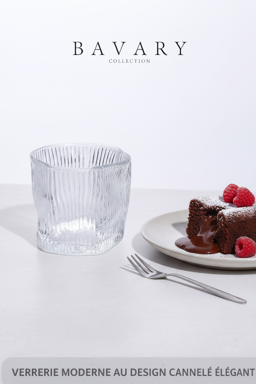 Lot de 6 Petits Verres Design Wave Lines