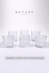 Lot de 6 Petits Verres Design Wave Lines - Happymuzdeco