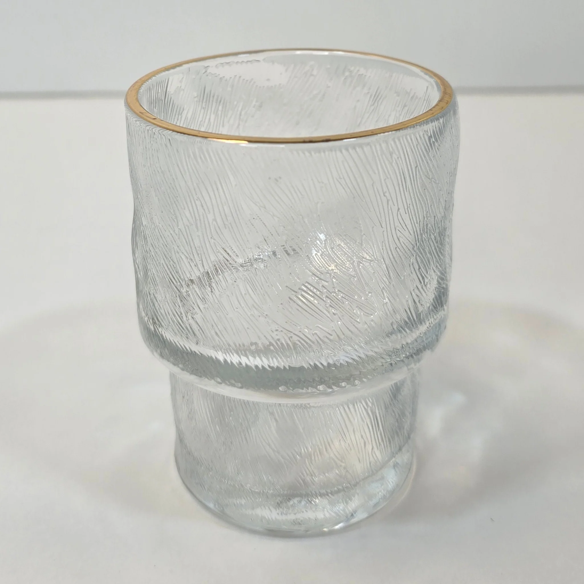 Lot de 6 petits Verres Ice - Liseré Doré - Happymuzdeco