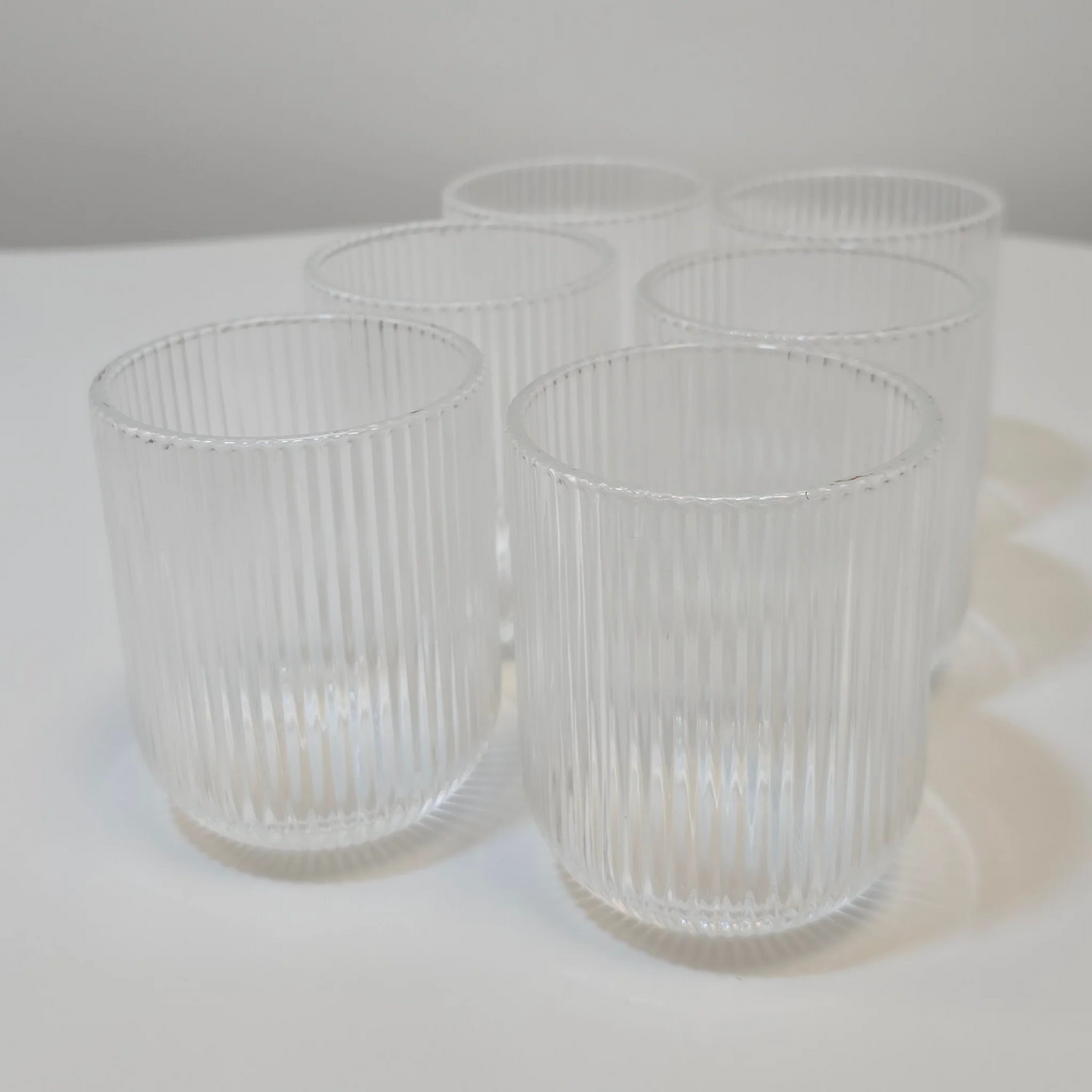 Lot de 6 Petits Verres Stripped - Happymuzdeco