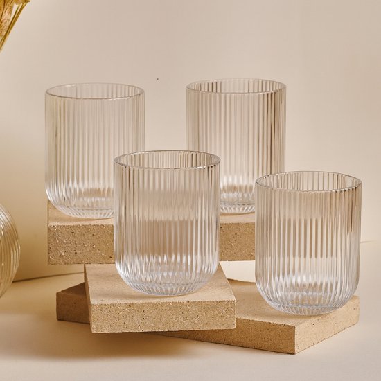 Lot de 6 Petits Verres Stripped - Happymuzdeco