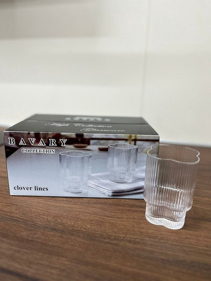 Lot de 6 petits verres Trèfle - Happymuzdeco