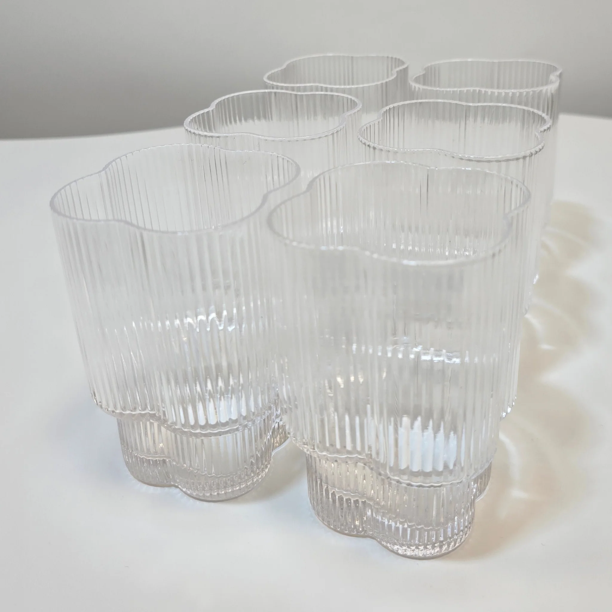 Lot de 6 petits verres Trèfle - Happymuzdeco