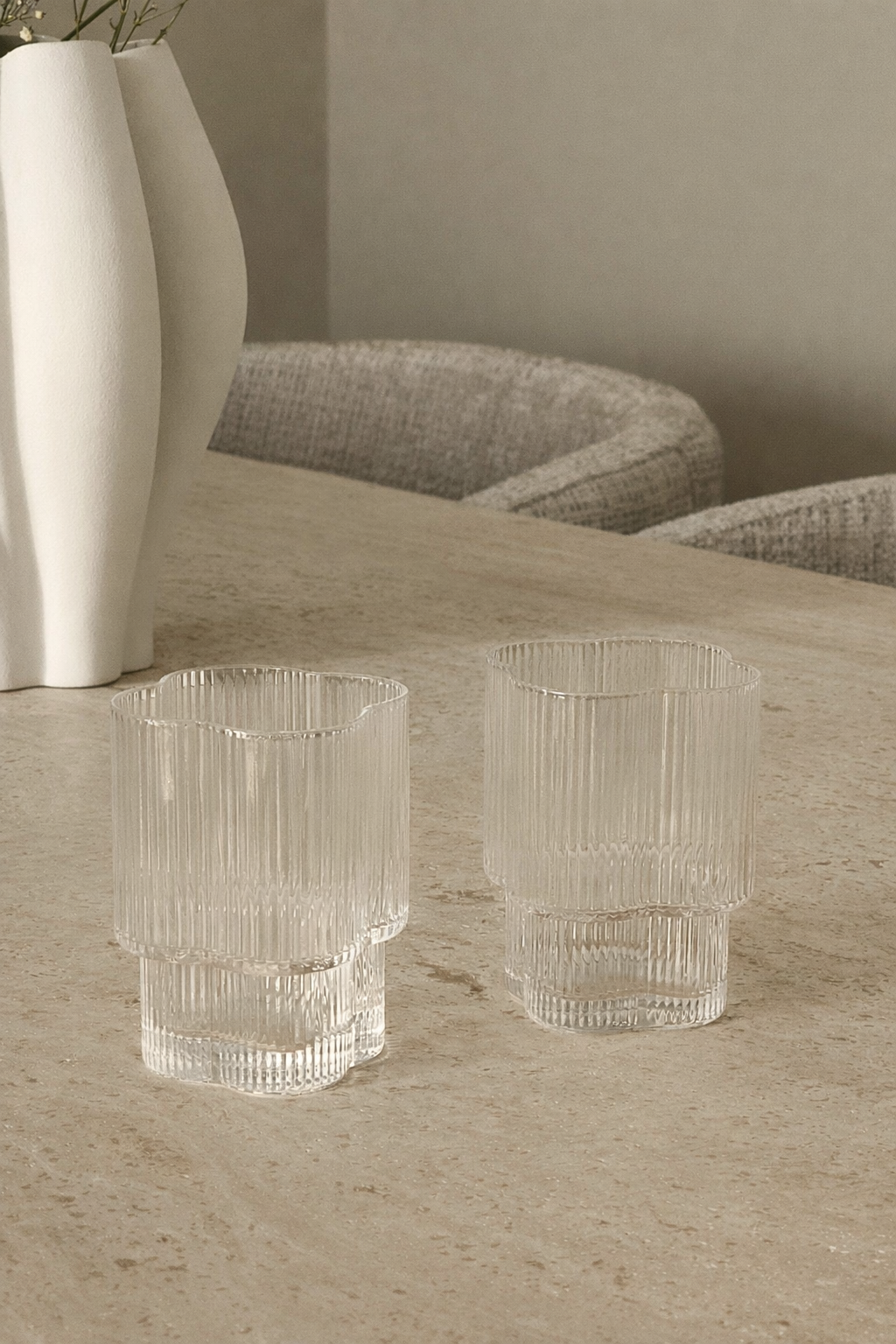 Lot de 6 petits verres Trèfle - Happymuzdeco