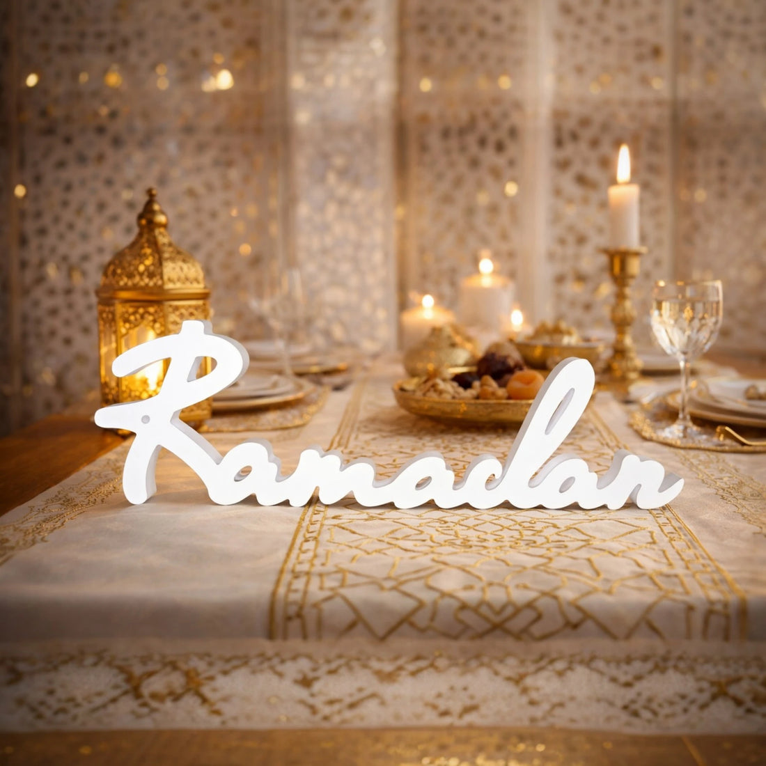 Lettres décoratives Ramadan - Blanc