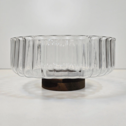 Saladier avec support en bois d’acacia – 20 cm - Happymuzdeco