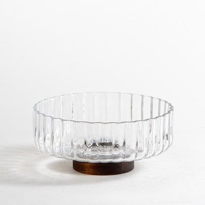 Saladier avec support en bois d’acacia – 20 cm - Happymuzdeco