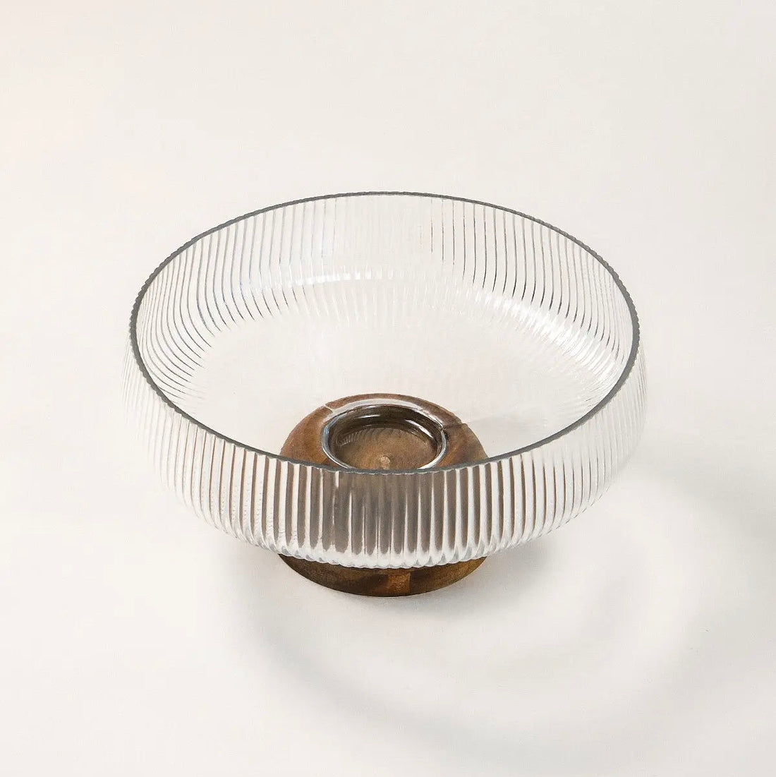 Saladier avec support en bois d’acacia – 24 cm - Happymuzdeco