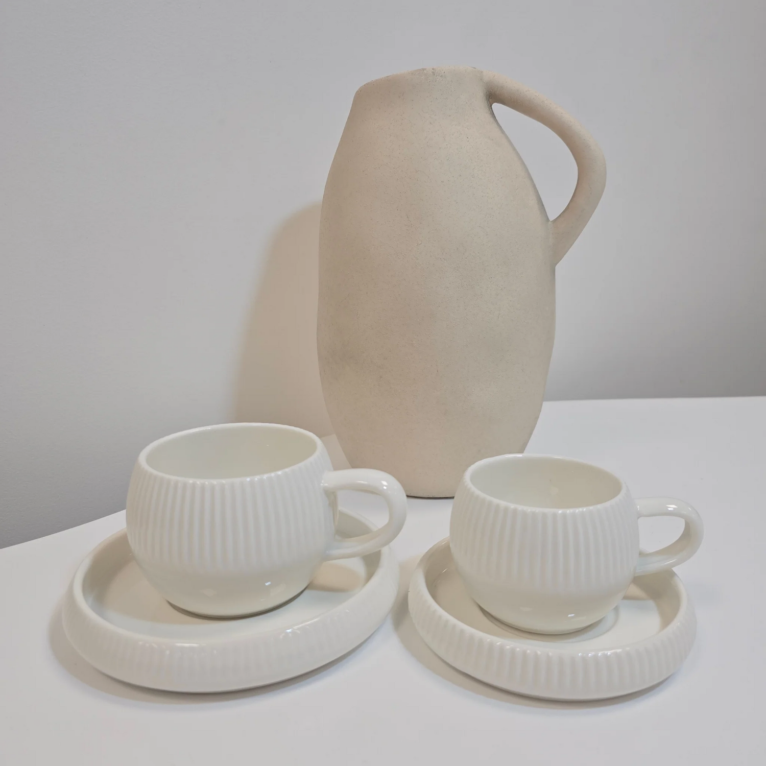 Service à café Chubby Lines – Tasses 120 ml - Happymuzdeco