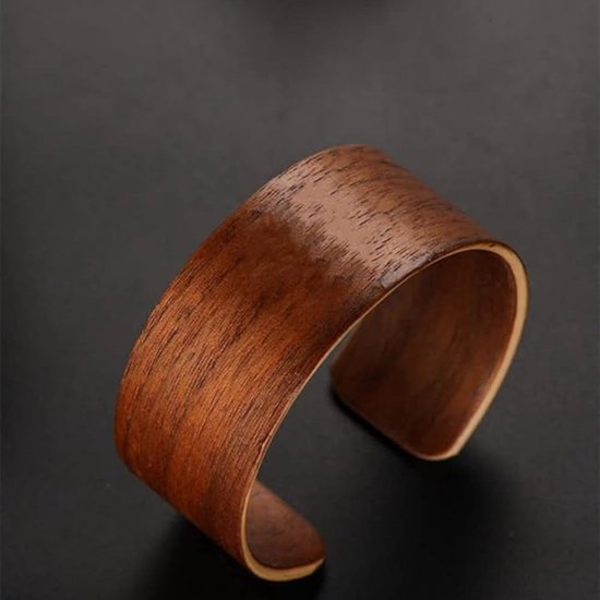 Service carafe et verres avec support en acacia - Happymuzdeco