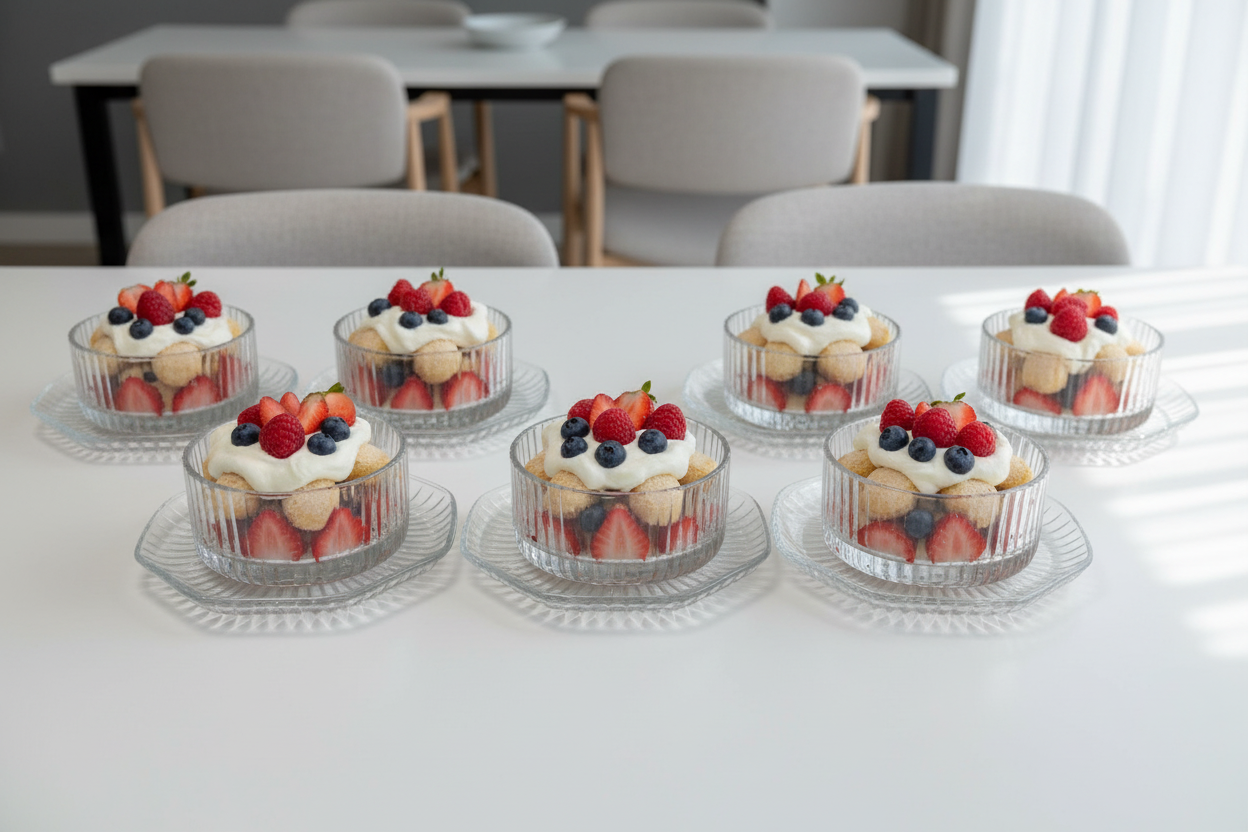 Set de bols apéritif en verre strié