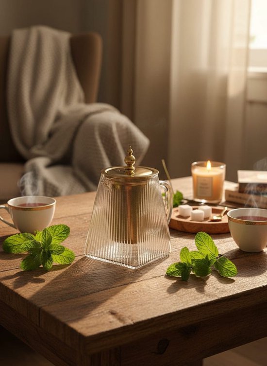 Théière dorée – 950 ml - Happymuzdeco