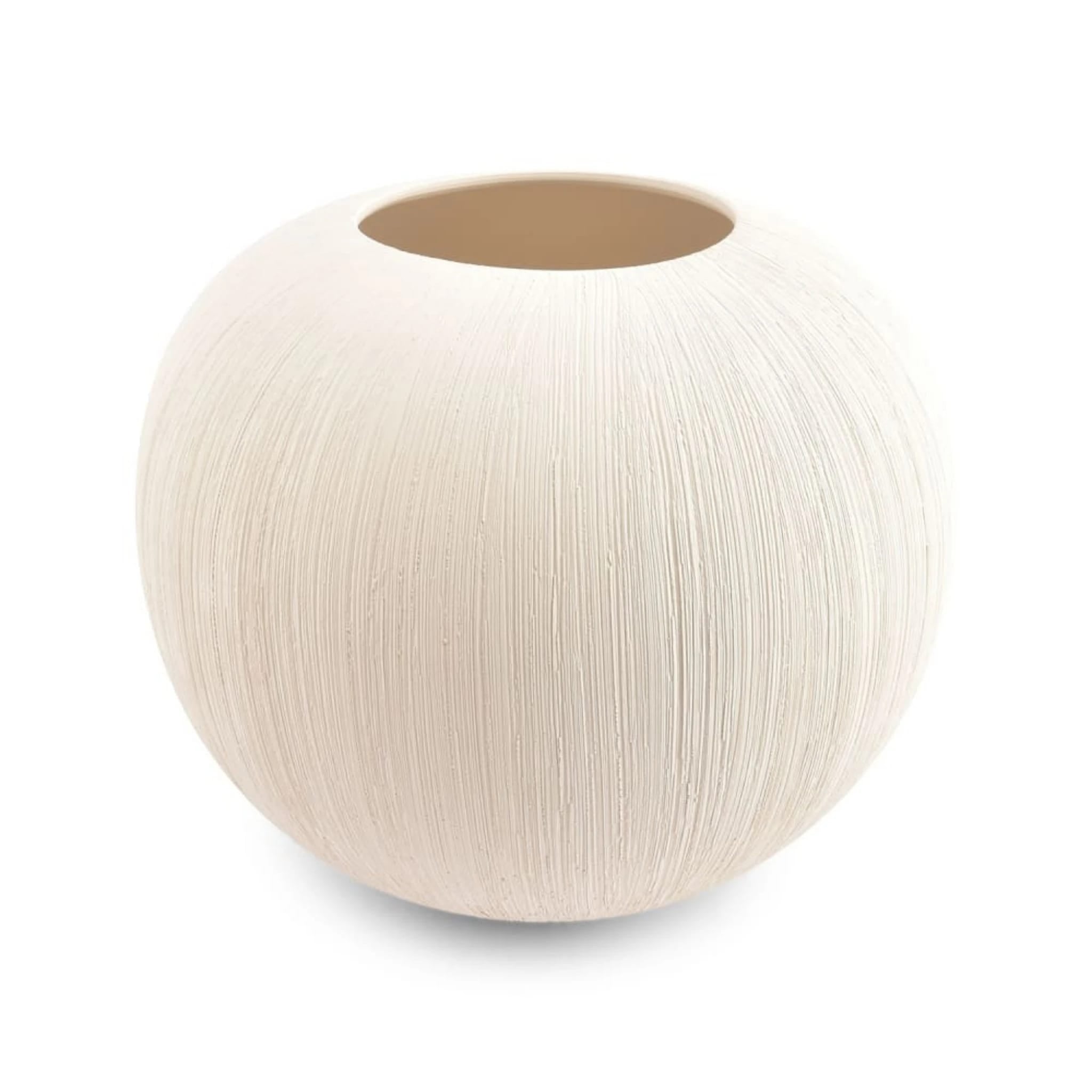 Vase Boule Effet Brossé - Happymuzdeco