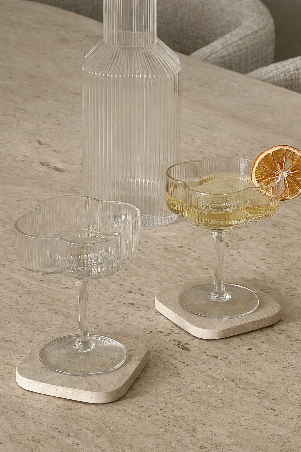 Lot de 6 verres à cocktail Trèfle - Happymuzdeco