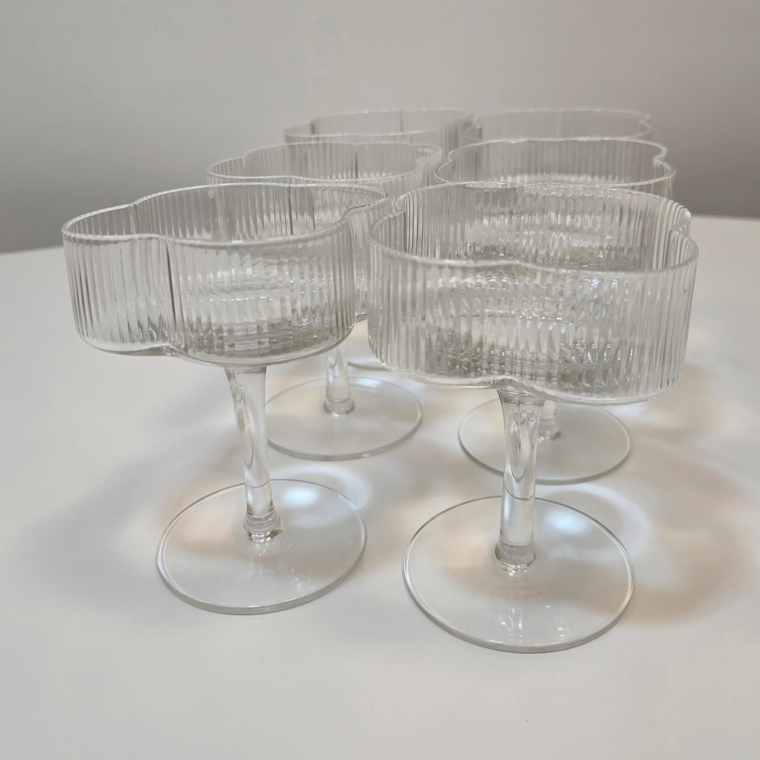 Lot de 6 verres à cocktail Trèfle - Happymuzdeco
