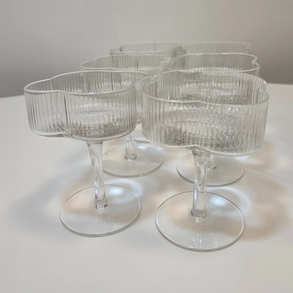 Lot de 6 verres à cocktail Trèfle - Happymuzdeco