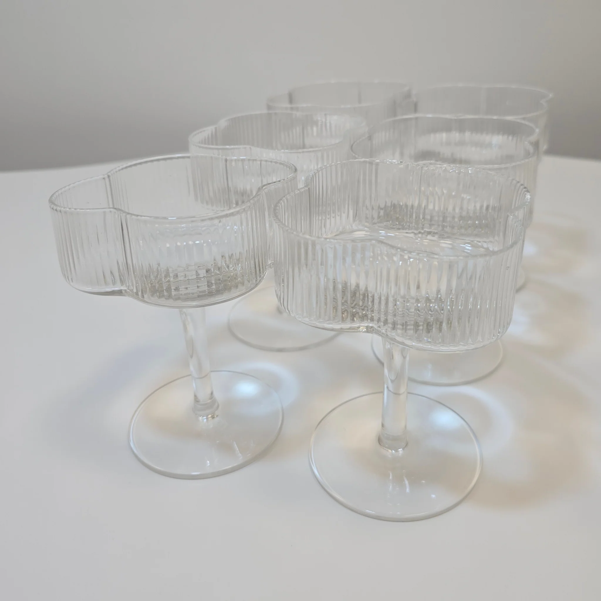 Lot de 6 verres à cocktail Trèfle - Happymuzdeco