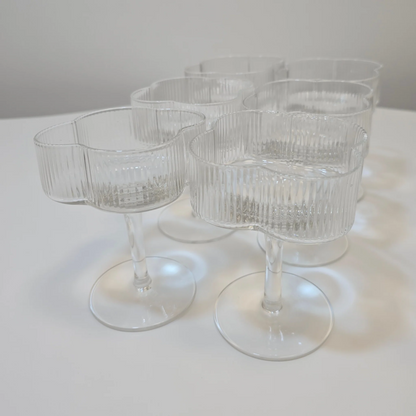 Lot de 6 verres à cocktail Trèfle - Happymuzdeco