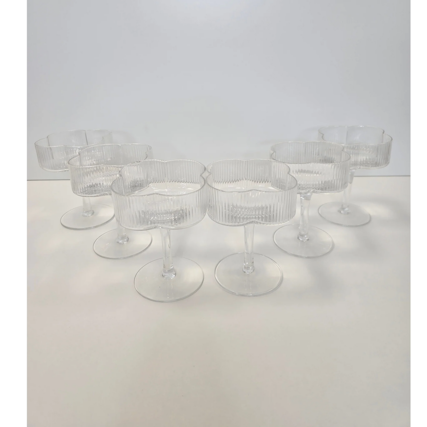 Lot de 6 verres à cocktail Trèfle - Happymuzdeco