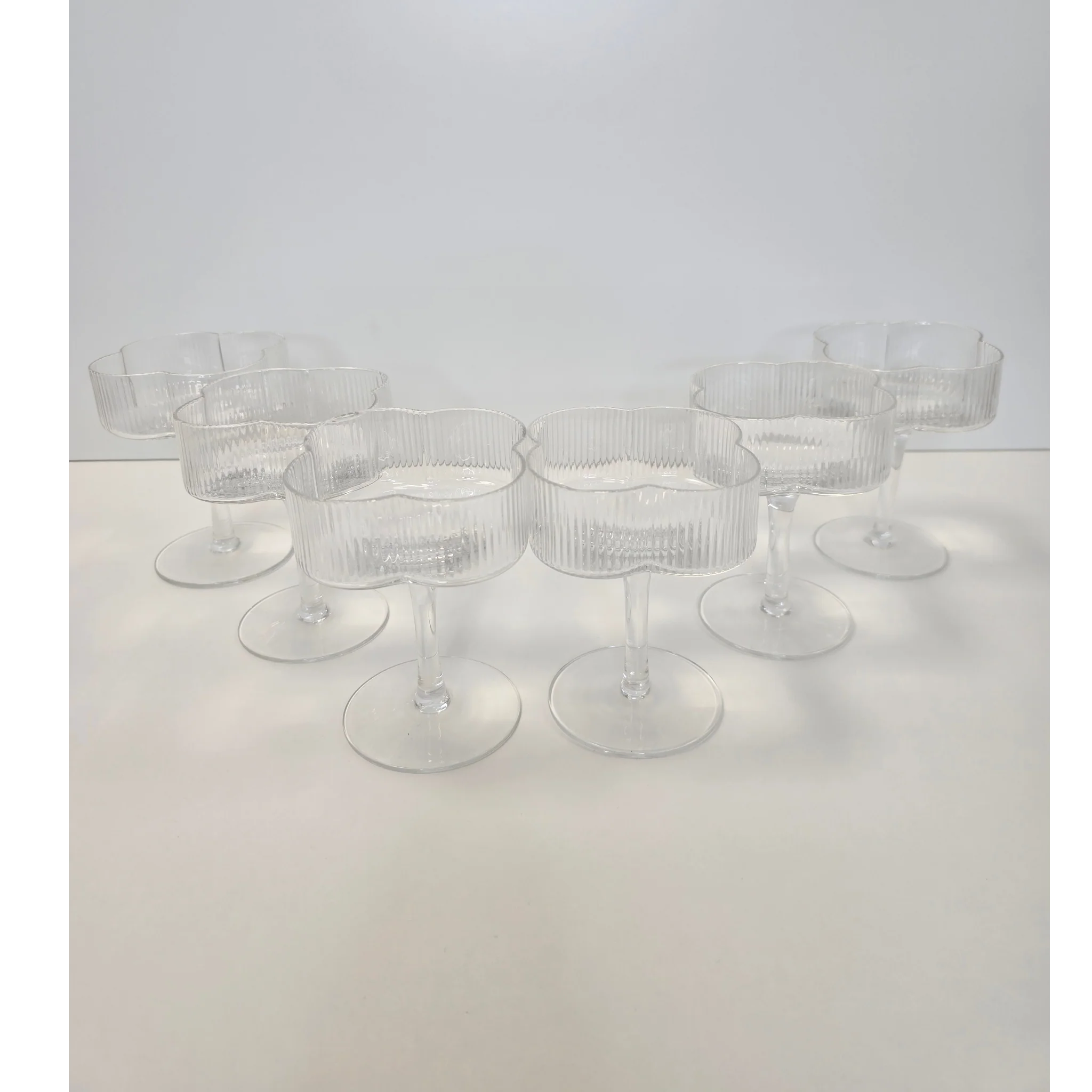 Lot de 6 verres à cocktail Trèfle - Happymuzdeco