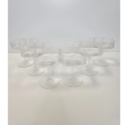 Lot de 6 verres à cocktail Trèfle - Happymuzdeco