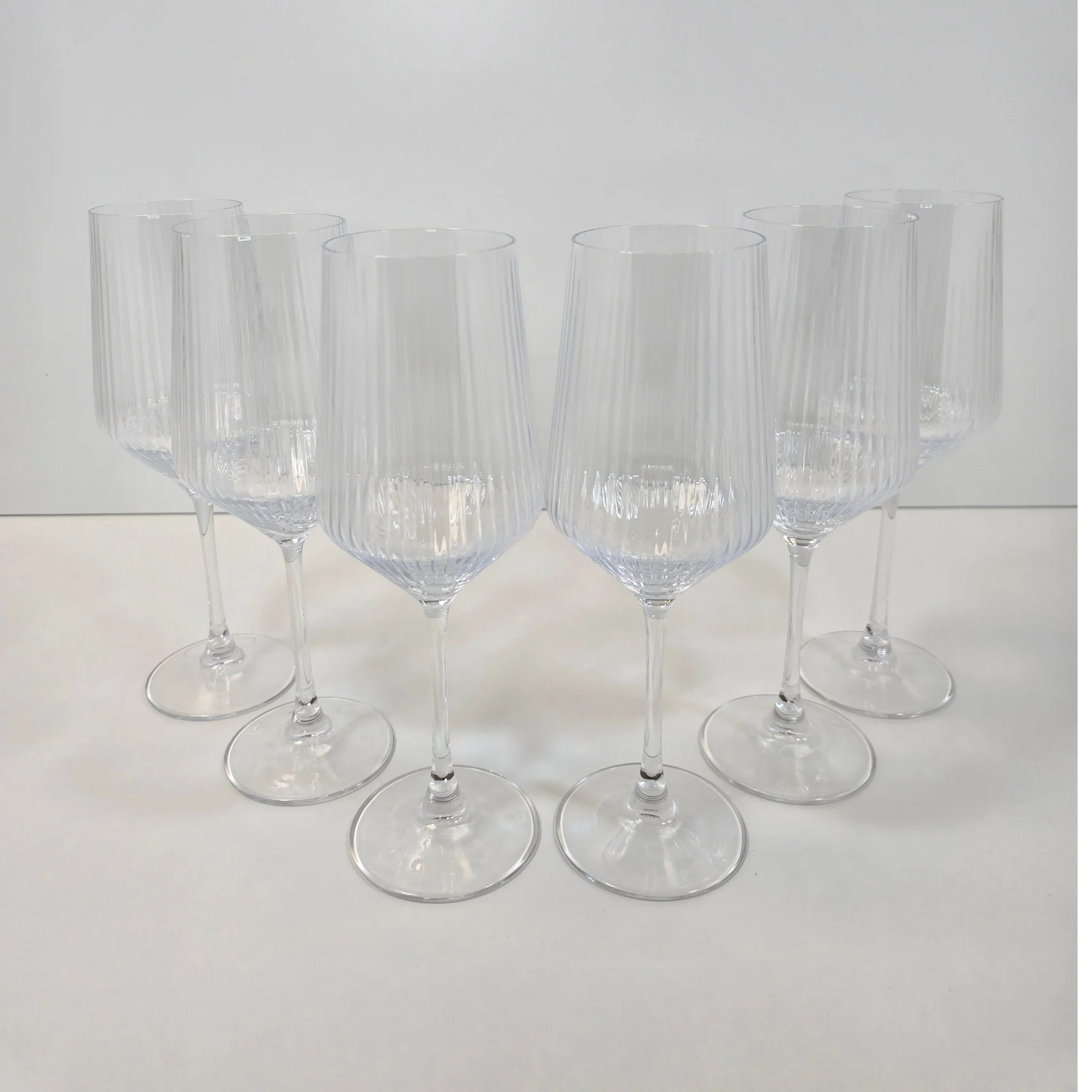 Lot de 6 Verres à pied Lines - Happymuzdeco