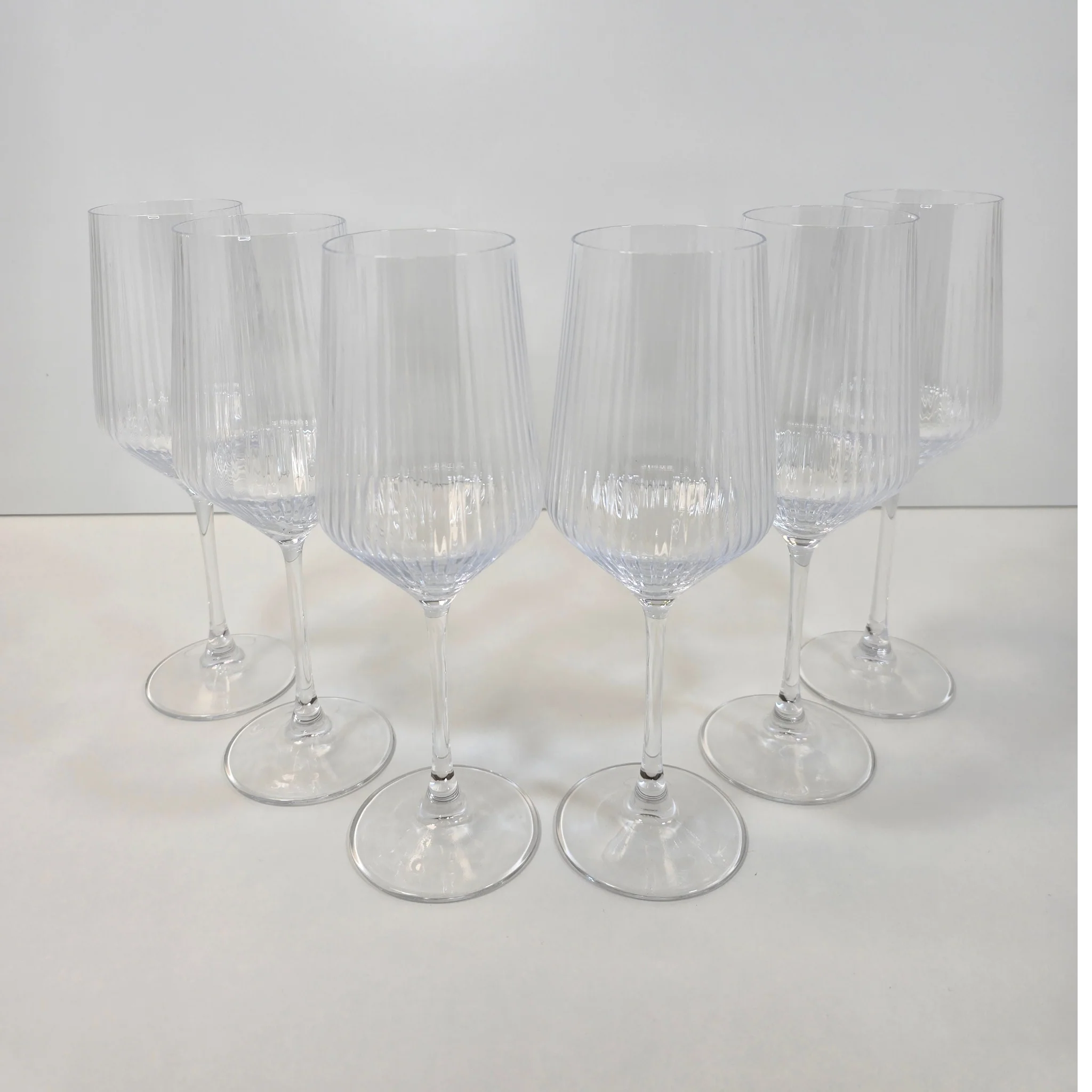Lot de 6 Verres à pied Lines - Happymuzdeco