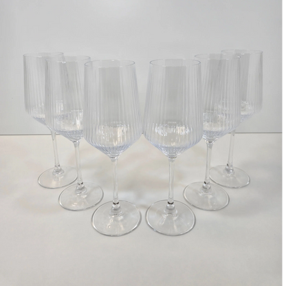 Lot de 6 Verres à pied Lines - Happymuzdeco