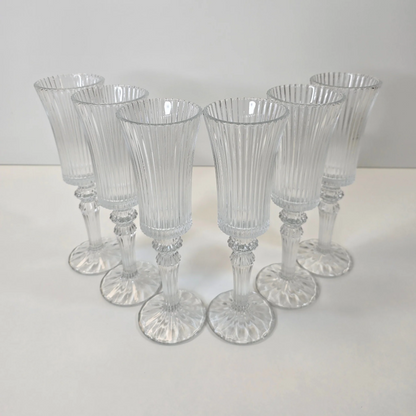 Lot de 6 Verres à pieds Lines élegance Allongé - Happymuzdeco