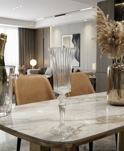 Lot de 6 Verres à pieds Lines élegance Allongé - Happymuzdeco