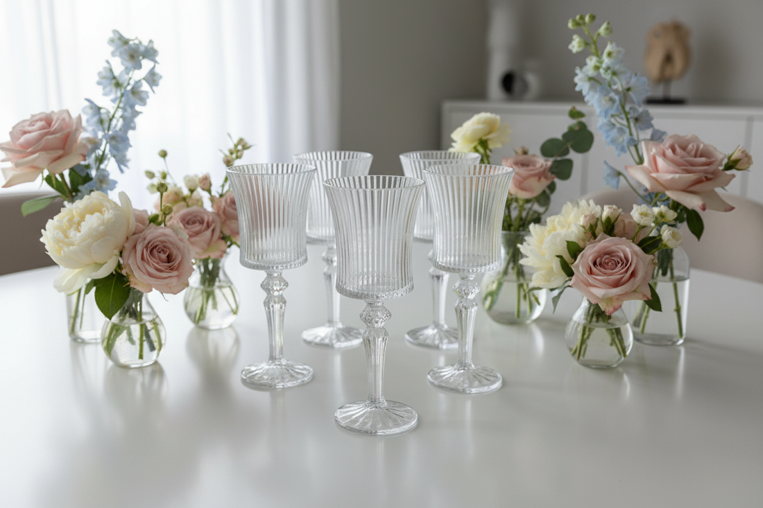 Lot de 6 Verres à pieds Lines élegance