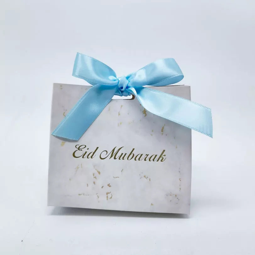 Sacs / boîtes à friandises Eid Mubarak Bleus - Happy Muz Deco