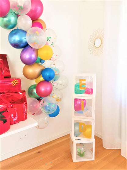 Cubes à ballons EID - Blanc