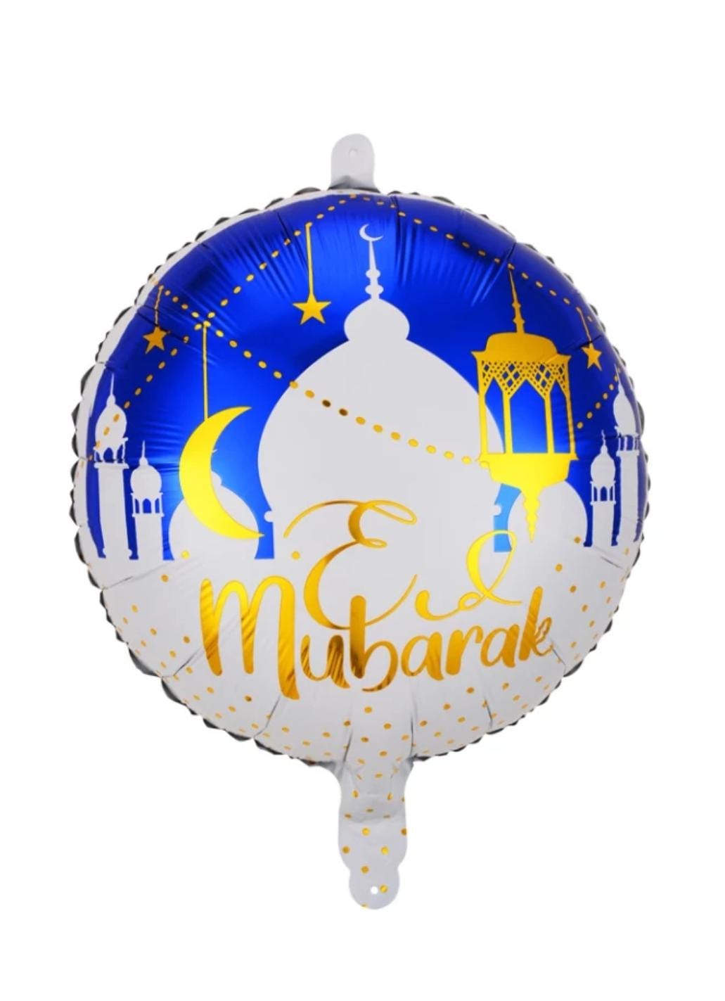 Ballon Eid Mubarak en aluminium - Bleu