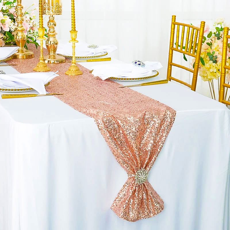 chemin de table sequin rose deco decoration eid mubarak ramadan 2022