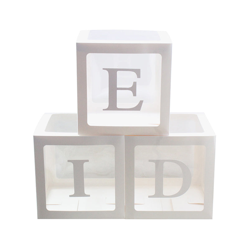 Cubes à ballons EID - Blanc