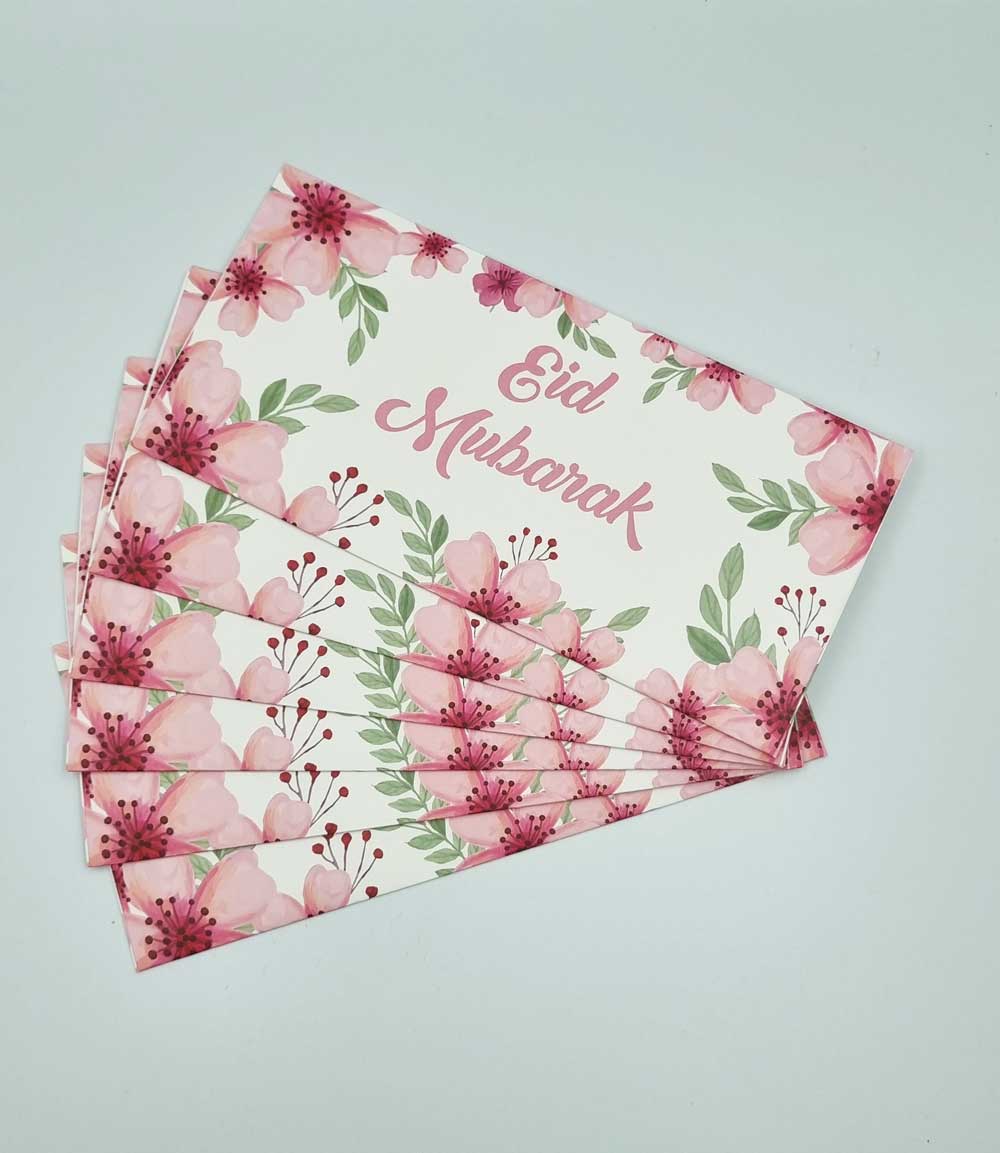 Enveloppes cadeaux Eid Mubarak - Rose | Eid Mubarak Enveloppes | Mini Enveloppes cadeaux - Happy Muz Deco