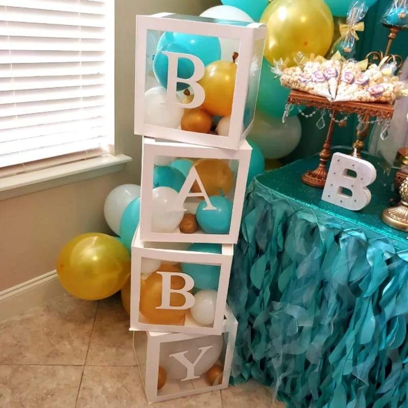 Baby Shower Box avec ballons - Baby Boy