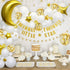 Kit arche a ballons blanc dore | Decor Ballons | Eid Mubarak Decorations | Ramadan Mubarak Decorations 