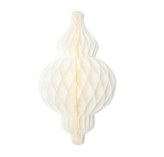 Honeycomb Paper Lantern - White