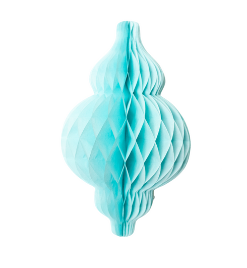 Honeycomb Paper Lantern - Light Blue