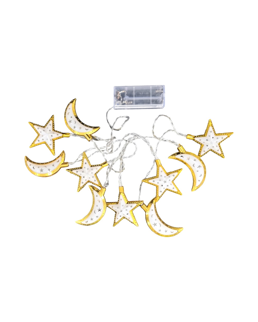 Guirlande lumineuse LED doré et blanc