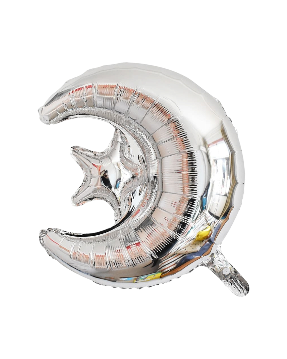 Ballon lune etoilee Argent A - Happy Muz Deco