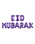 Ballons lettres Eid Mubarak - Violet