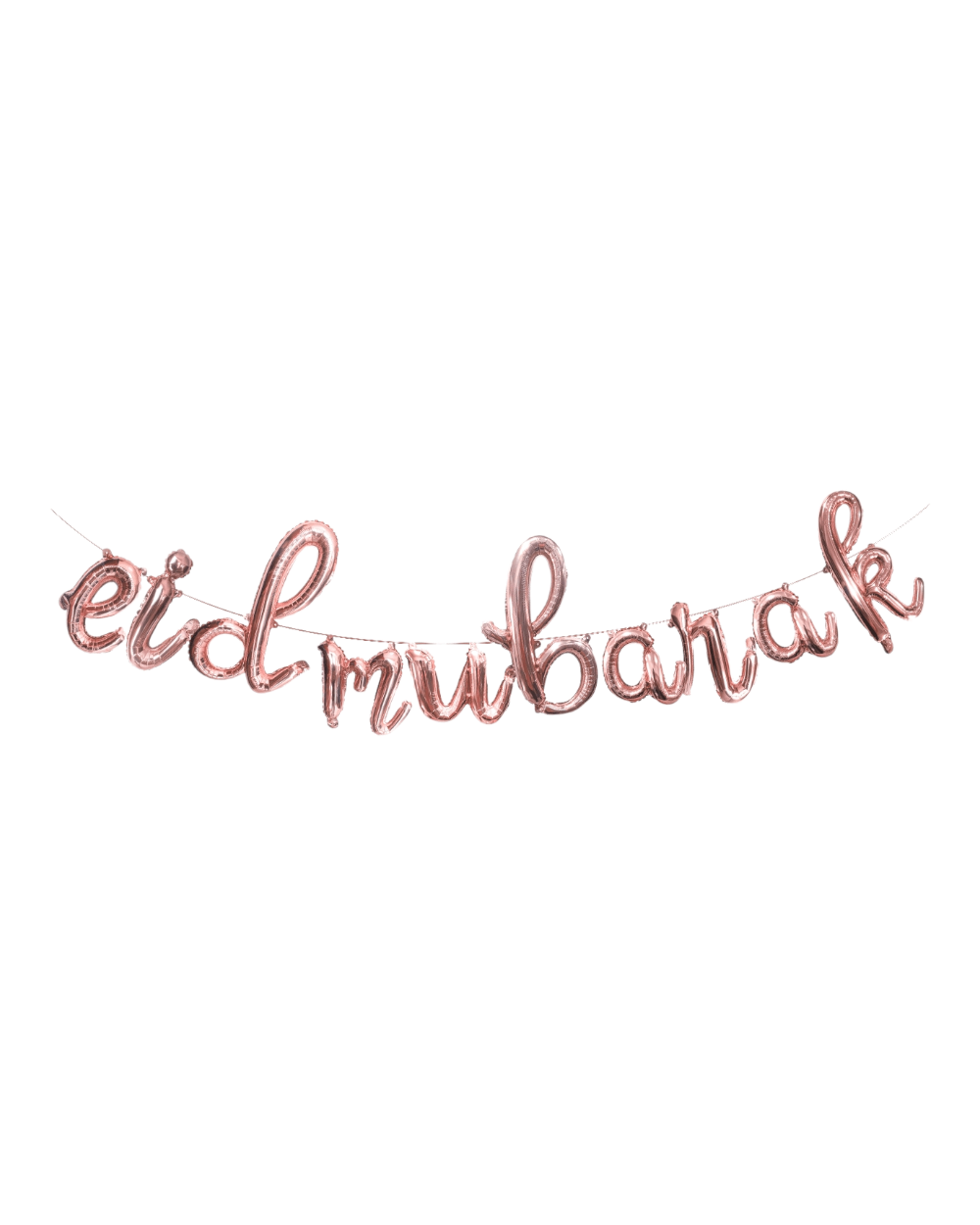 Ballons lettres minuscules eid mubarak Rose A - Happy Muz Deco