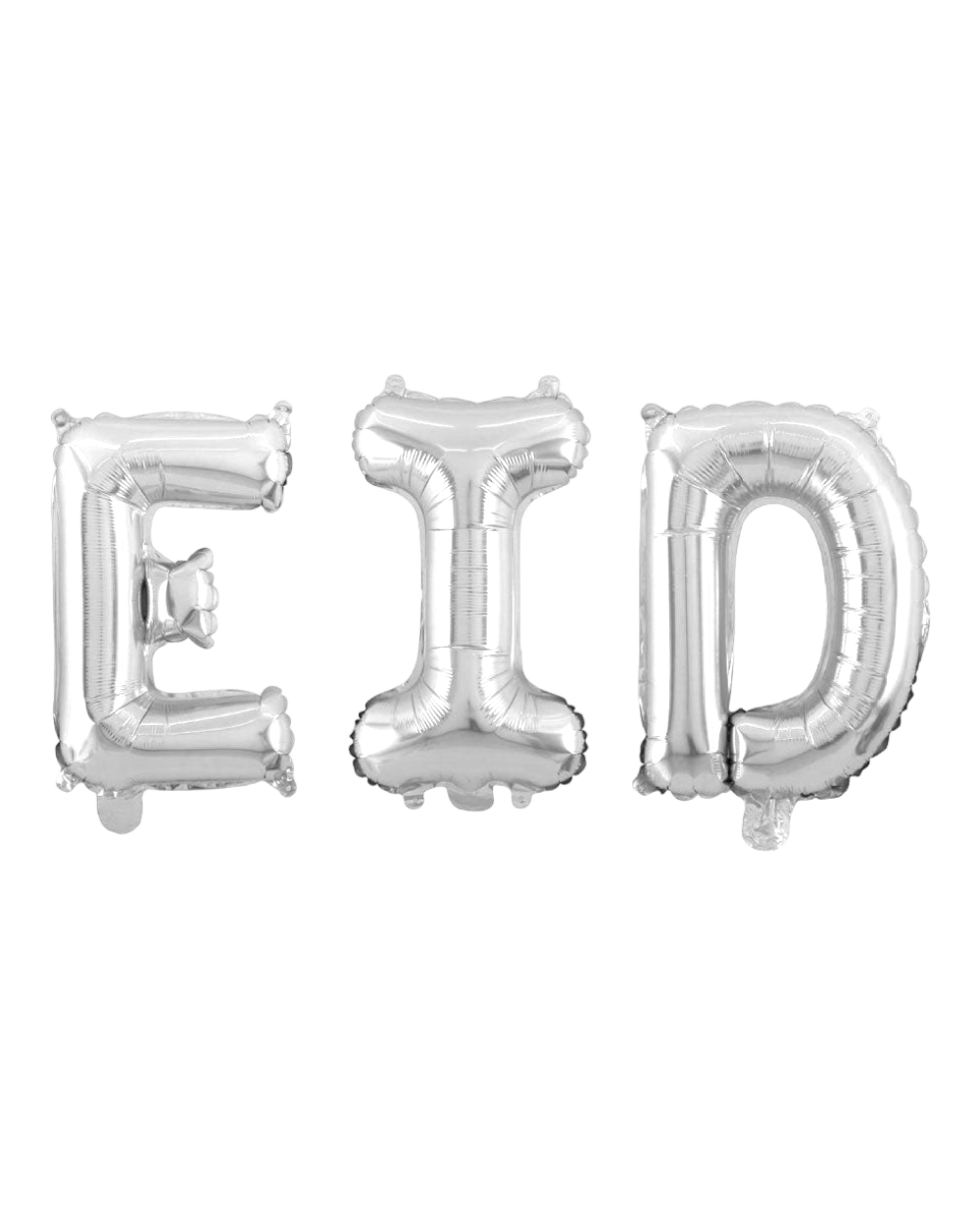 Ballons lettres géantes EID Argent - Happy Muz Deco