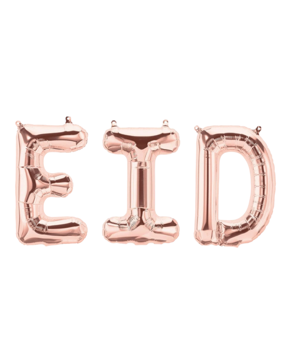 Ballons lettres geantes EID Rose | lettres de ballon | déco eid mubarak - Happy Muz Deco
