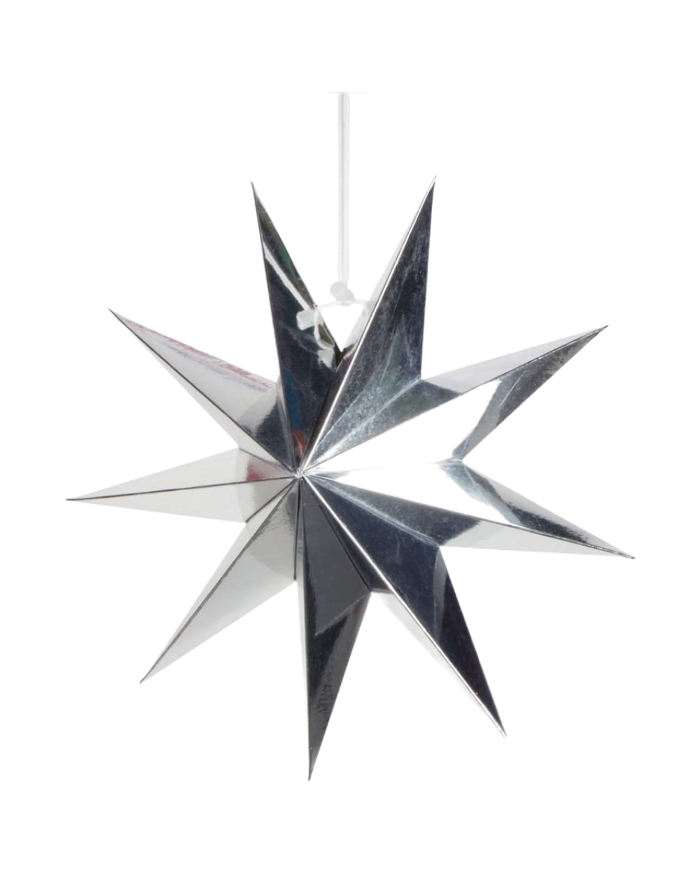 Étoile à suspendre - Argent brillant - Happy Muz Deco