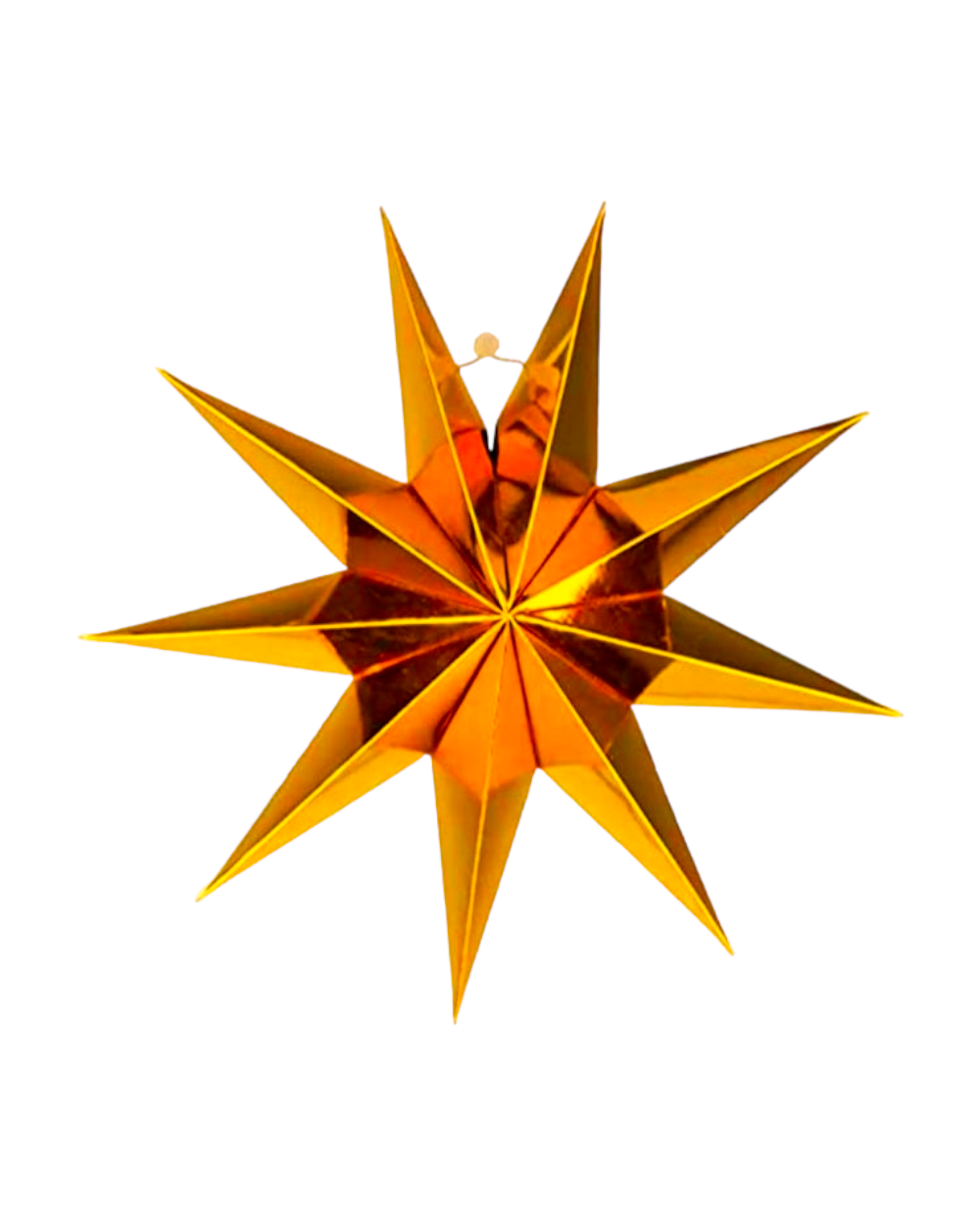 Étoile à suspendre - Doré brillant - Happy Muz Deco